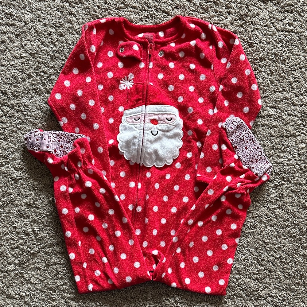 Carter's Festive Red and White Polka Dot Onesie